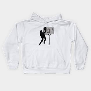 Basketball Shadow Slam Kids Hoodie